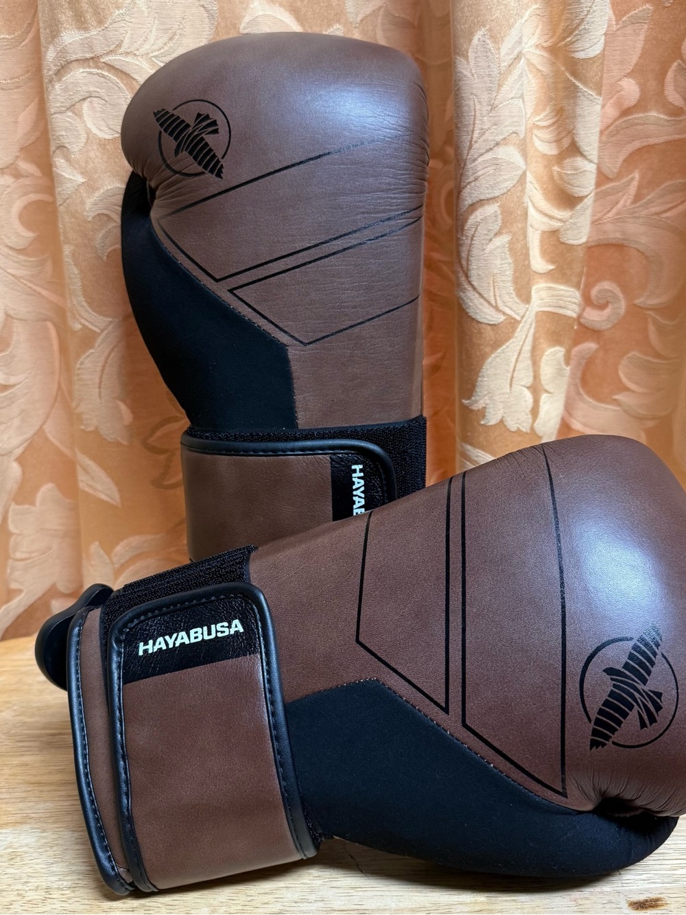 Hayabusa Brown & Black Boxing Gloves s4 leather 12oz